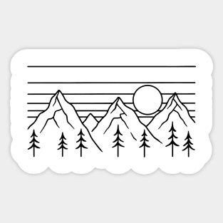 Nature Lines Sticker